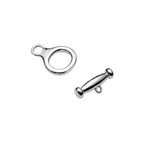 Fermoirs en argent sterling 925 en gros, accessoires de bracelet, fermoirs personnalisés DIY, clips de collier en zircon, fermoir OT plaqué or pour bijoux