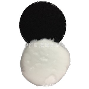 Leap Imitation Fur <b>Polishing</b> Pad 6 7 Inch Disc <b>Car</b> <b>Polishing</b> Waxing With Straps - Product Image 4