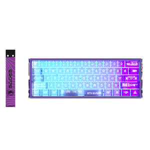 <span class=keywords><strong>Clavier</strong></span> de jeu pour PC filaire avec interrupteurs magnétiques SADES, rétroéclairage RVB, châssis en aluminium CNC, 61 touches, touches transparentes, <span class=keywords><strong>clavier</strong></span> mécanique - Product Image 3