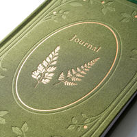 Großhandel Vintage Stoff-Hardcover Notizbuch mit Goldfolienprägung, Luxus-Tagebuch mit individuellem Logo, Geschäftsgeschenk Notizbuch