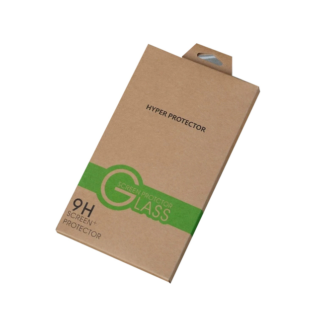 Customize Recyclable Hot Selling Mobile Phone Screen Protector Packaging Boxes Kraft Paper Box Small Size