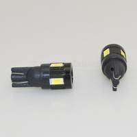 Ampoule LED de tableau de bord et éclairage intérieur pour véhicules, 12V W5W 186 194 T10 6SMD 6 LED 5630, blanche, vente en gros