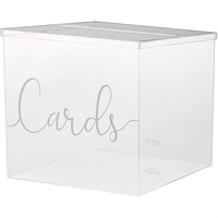 Boîte de don acrylique avec serrure mariage souhaitant bien urnes décor de mariage diverses couleurs acrylique souhaitant bien boîte