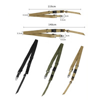 Sangle d'épaule tactique MOLLE à 3 points en nylon haute résistance de 1,5 pouce, réglable, à détachement rapide, accessoires de sécurité pour la chasse
