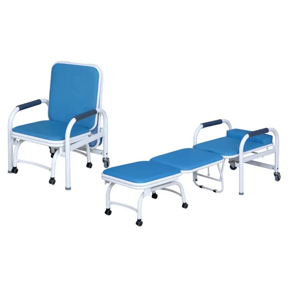 Accompanier's Chair For Nurse Rest PVC Leather Medical Hospital Clinic Use