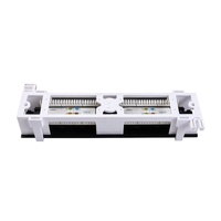 Panel de Conexiones Cat6 Mini de 12 Puertos UTP para Montaje en Pared, Terminación RJ45 Tipo 110/Krone para Redes SOHO y Domésticas