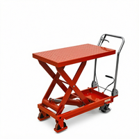 Nouvelle plateforme élévatrice électrique portable en métal de 2 m, capacité 500 kg, tables élévatrices mobiles à ciseaux pour les magasins de matériaux de construction, palans, produits de levage