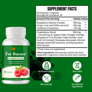Hot bán Fat Burner viên nang Raspberry Ketone phức tạp với màu xanh lá cây chiết xuất trà hỗ trợ khỏe mạnh sự trao đổi chất trọng lượng quản lý - Product Image 6