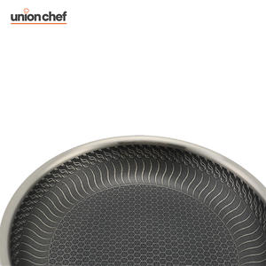 Sartén Híbrida Antiadherente <span class=keywords><strong>de</strong></span> Acero Inoxidable Triple <span class=keywords><strong>de</strong></span> 20cm/8 Pulgadas con Diseño <span class=keywords><strong>de</strong></span> Panal, Apta para Horno, <span class=keywords><strong>Precio</strong></span> <span class=keywords><strong>de</strong></span> Fábrica - Product Image 4