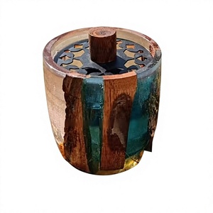 Handmade Luxury Resin Sandalwood Incense Bakhoor Burner Modern Arabic Mabkhara Religious Ramadan <b>Eid</b> <b>Gifts</b> Decor - Product Image 1