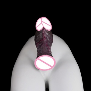 2.64inch Thick Penis Dual Layer Realistic Black <b>Dildo</b> for Adult Anal G-Spot Fun Safe Silicone Hands-free Exploration Sex Toys - Product Image 5