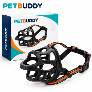 Bozal para Perros Grandes, Resistente y Transpirable, Tipo Canasta con Correas Ajustables para Entrenamiento - Product Image 2