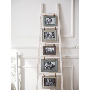 Nuevo Producto, <span class=keywords><strong>Diseño</strong></span> Vintage, Estantes de Madera Rústica Blancos, Estante Decorativo de Piso para Decoración del Hogar - Product Image 2