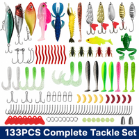 Kit de leurres artificiels transfrontaliers pour la pêche en eau salée et en eau douce, incluant des accessoires de pêche et un équipement complet pour le marlin