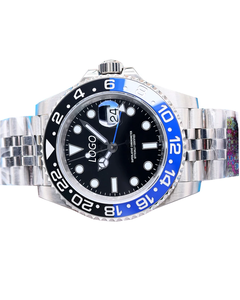 Montre automatique de luxe pour homme Pepsi, avec verre saphir, bracelet en acier inoxydable, design tendance, décontractée et professionnelle - Product Image 3