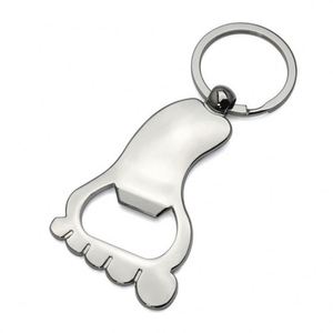 Novelty Metal Foot Shaped Beer Bottle Opener <b>Keychain</b> Blank Beverage Opener Key Ring for Men Custom Bottle Opener Foot Key Chain - Product Image 3