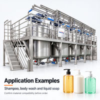 Imberson 10000L Ligne de production clé en main pour lavage de liquides avec homogénéisateur à cisaillement élevé