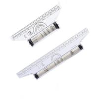 Règle parallèle de 30 cm, règle à roulettes de dessin, règle transparente multifonction pour le dessin et la conception, règle d'angle pour la couture