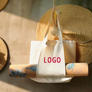 Borsa da Yoga con LOGO personalizzato con Tote in tela di base con tappetino tascabile per esercizio Fitness tappetino da Yoga borsa per il trasporto
