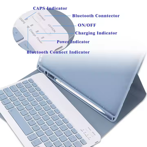 Tùy chỉnh chống sốc BT Bàn phím không dây <span class=keywords><strong>Tablet</strong></span> Bìa trường hợp với chủ bút chì cho ipad không khí 11 inch 2025 M3 Touch Pad - Product Image 2