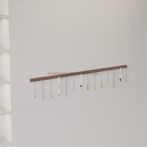 Nueva pantalla colgante, estante colgante montado en una sola <span class=keywords><strong>pared</strong></span>, llaves, joyería, collar, pulsera, cordón colgante, gancho de exhibición, estante, escaparate - Product Image 4