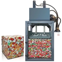 Presse à balles hydraulique automatique pour bouteilles en plastique/compacteur pour petites entreprises pour déchets de papier