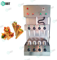 Machine à Cornets de Pizza en Acier Inoxydable 220V, Neuve, avec Pièces, Également pour Cornets de Glace
