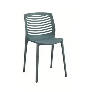 Silla de Plástico de Diseño Nórdico Contemporáneo para el Hogar y el Jardín - Product Image 1