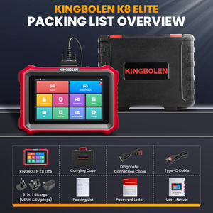 Herramienta de escaneo bidireccional Kimbolun K8 elite con sistema completo, herramienta de diagnóstico para automóviles con cable, escáner para autos, actualización gratuita, disponible en almacenes de EE. UU. y la UE. - Product Image 2