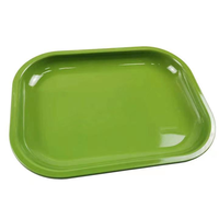 Plateaux à tabac en métal vierges 18x14cm avec logo personnalisé, en fer blanc, pour herbes, vente en gros à prix abordable