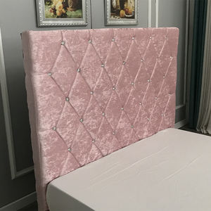 Cadre de lit Queen Size avec tête de lit rembourrée confortable, lit capitonné pour la maison, style européen, en mousse - Product Image 5