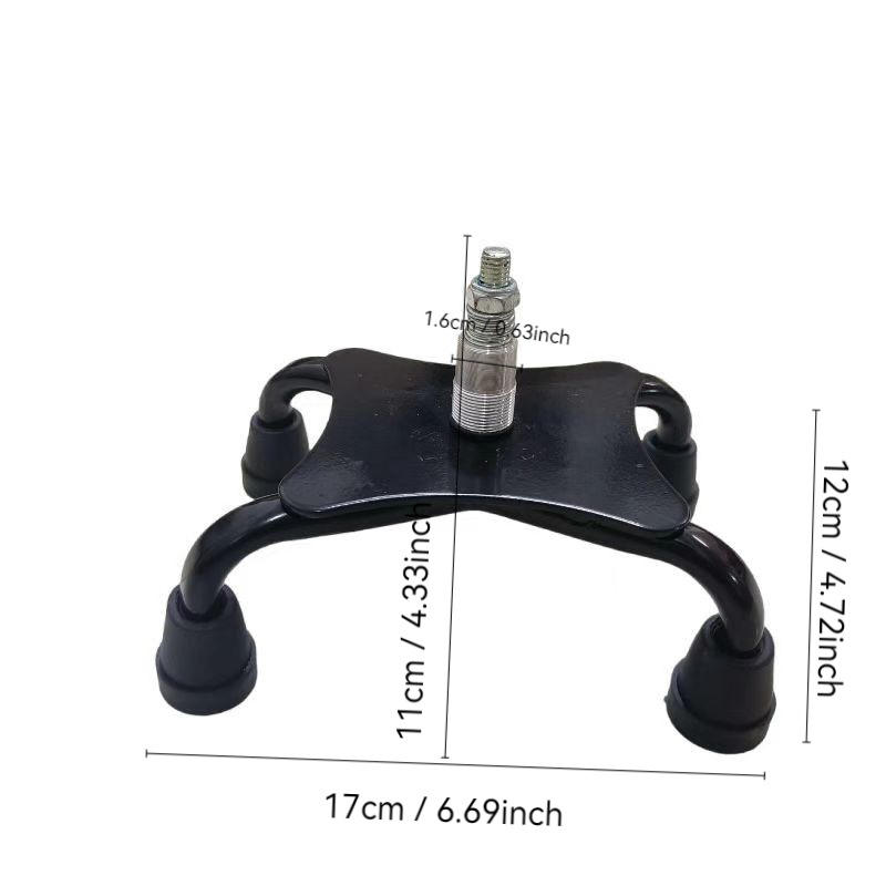 Quatre pattes en forme de gong