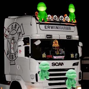 Mascotte universelle pour voiture et camion, nouvelle poupée tortue <span class=keywords><strong>ninja</strong></span> avec lumière LED et aimants sous les pieds - Product Image 3