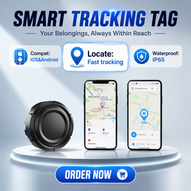 Smart Tag Anti Loss Bike/Motorcycle Smart Tracker Find My Locator Compatible IOS & Android Free App With Waterproof Casing
