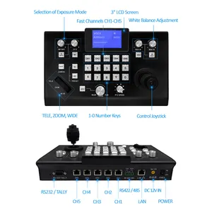 New Combination For Broadcasting Live Streaming: Ip Usb3.0 Sdi Camera Ptz 3D USB Joystick Keyboard