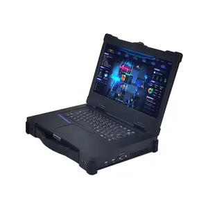 15.6英寸便携式工业坚固笔记本电脑，带扩展槽，I7-8700T高性能全坚固笔记本IP65