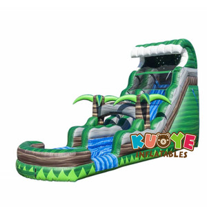 2024 chất lượng hàng đầu <span class=keywords><strong>Inflatable</strong></span> màu xanh nước Slide Đè Bẹp <span class=keywords><strong>18ft</strong></span> trượt nước - Product Image 3