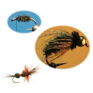 Fil de plume Herl de paon vert Olive naturel pour appâts de pêche à la mouche et nymphes Streamer accessoires de mouches - Product Image 5