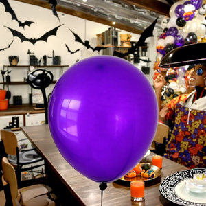 100pcs 10 pouces mat citron violet foncé ballons en latex 2.2g favoris de fête pour noël ballons et accessoires de noël - Product Image 1