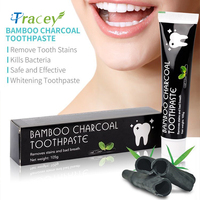 Dentifrice blanchissant, brosse à dents écologique, dentifrice en crème au charbon de bois format voyage pour blanchir les dents et nettoyer en profondeur