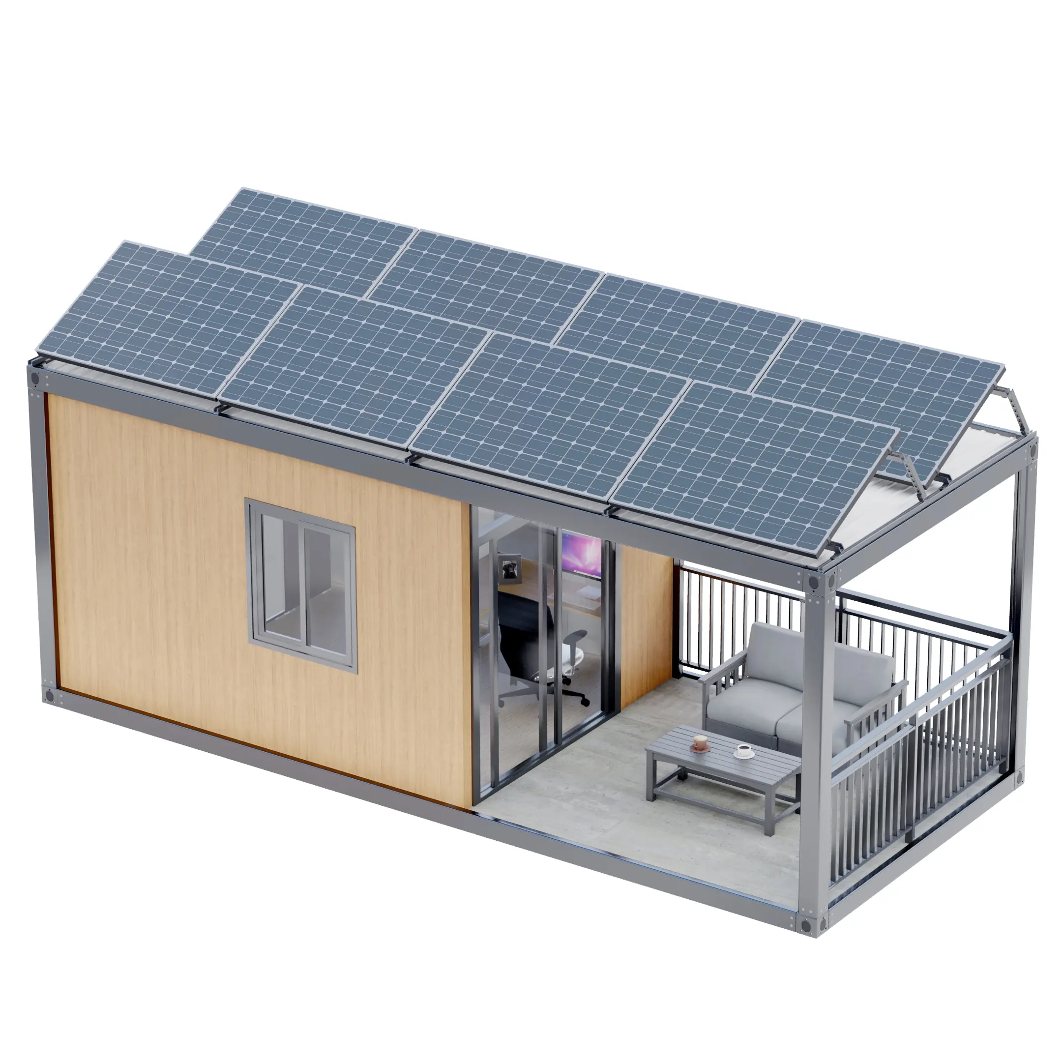 Su misura veloce installare espandibile casa contenitore case con pannello solare solare off-grid sistema solare