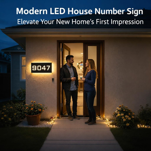 Letrero de <span class=keywords><strong>Dirección</strong></span> LED Impermeable Personalizado, Números de <span class=keywords><strong>Casa</strong></span> Iluminados, Placa Publicitaria Personalizada para Auto, Oficina, Acrílico, Acero Inoxidable - Product Image 3