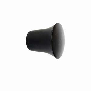 LINEA FERRO DECO - Juego de 2 extremos cónicos para cortinas, color negro - Product Image 1