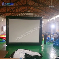 Écran de projection gonflable d'extérieur 16:9 en PVC pour cinéma de jardin et fêtes