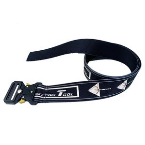 Cinturón tejido Jacquard con logotipo personalizado de fábrica, hebilla de Metal de liberación rápida, tela de nailon de poliéster para exteriores, cinturón táctico para hombre - Product Image 5