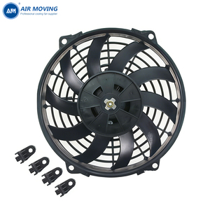 พัดลมแอร์ไฟฟ้า AM 9 นิ้ว 12V 24V 80W แบบบางพิเศษ สำหรับดัดแปลงระบบระบายความร้อนทางทะเล พัดลมคอนเดนเซอร์<span class=keywords><strong>หม้อน้ำ</strong></span><span class=keywords><strong>รถ</strong></span>ยนต์ - Product Image 2