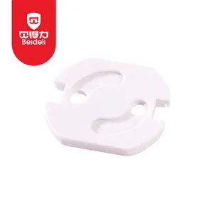 Baby Safety Socket Cover Child Proof Electrical Protectors Baby Proofing Plug Covers White Outlet Covers with Hidden Pull Handle