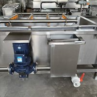 Volledig automatische groentewasmachine met bubbelsysteem voor voedselverwerkingsfabrieken
