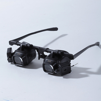 Gafas de Alta Potencia con 24 Lentes |   Lupa portátil para reparación de relojes, luces LED para soldadura de teléfonos