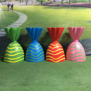 ซัพพลายเออร์งานปาร์ตี้วันเกิดธีมแคนดี้แลนด์ ประติมากรรมไฟเบอร์กลาส ลูกอมอมยิ้มโดนัท บอลลูนลมร้อน - Product Image 5